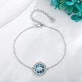 wholesale 925 Sterling Silver Compass Charm Bracelet With Mother Of Pearl-0-2