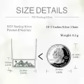 wholesale 925 Sterling Silver Mountain Scene Pendant with Turquoise and White Shell Opals Christian Faith Jewelry-0-4