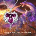 wholesale Sterling Silver Austrian Crystal Dragon Necklace for Women Girls-0-35