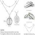 wholesale 925 Sterling Silver Our Lady of Guadalupe Virgin Mary Medal Pendant Necklace-0-4