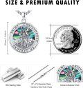 wholesale Sterling Silver Catholic Patron Saint Medal Necklace Pendant Amulet-0-3