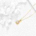 wholesale 14K Gold Natural Moonstone Teardrop Pendant Necklace for Women Anniversary Gifts-0-4