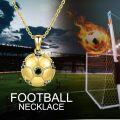 wholesale Gold 925 Sterling Silver CZ Soccer Ball Pendant Necklaces for Women Men Sport s-0-5