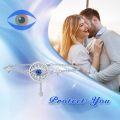 wholesale 925 Sterling Silver Evil Eye Celtic Bracelet with Star and Dangle Charm-0-5