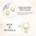 wholesale 10K Gold Bee Design Hoop Earrings with Cubic Zirconia - Fashionable Gift for Her-0-4