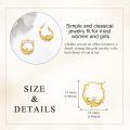 wholesale 10k Gold Bee Hoop Earrings Wholesale With Crystal-0-4