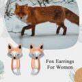 wholesale 925 Sterling Silver Rose Gold Plated Pink Abalone Shell Fox Dangle Earrings-0-2