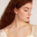 wholesale 18k Yellow Gold Polished Round Ball Stud Earrings For Women-0-18