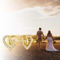 wholesale 14K Gold Crystal Heart Stud Earrings for Women Gift Ideas-0-4
