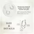 wholesale 925 Sterling Silver Round Double Hoop Earrings Wholesale Minimalist Layered Circles Holiday Gift for Her-0-4