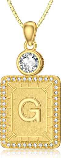 wholesale 18K Gold Sterling Silver A Z Initial Necklace for Women Gift for Mom Wife Girlfriend-G