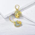 wholesale Natural Jade Earrings For Women 14k Gold Plated Sterling Silver Round Jade Jewelry Birthday Christmas Gifts For Women Mom Her (c-butterfly-gold) -0-4