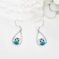 wholesale 925 Sterling Silver Teardrop Owl Earrings-0-2