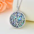 wholesale 925 Sterling Silver Abalone Shell Family Tree Of Life Pendant Necklace For Mom-0-4