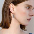wholesale 925 Sterling Silver Butterfly Earrings Wholesale With Peridot Stones-0-1