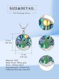 wholesale TOUPOP Abalone Shell Necklace 925 Sterling Silver Cactus/tree Of Life Pendant Jewelry Christmas Birthday Gifts For Women -0-4