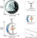 wholesale 925 Sterling Silver Ballerina Moon Pendant Necklace for Women Girls Dance Gift-0-5