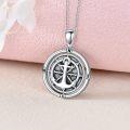 wholesale 925 Sterling Silver Anchor & Compass Pendant Necklace for Women - Nautical Travel s-0-1