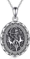 wholesale 925 Sterling Silver Greek Goddess Artemis Necklace with Deer Pendant Mythology Jewelry for Women Gifts-0-0