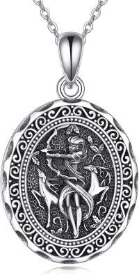 wholesale 925 Sterling Silver Greek Goddess Artemis Necklace with Deer Pendant Mythology Jewelry for Women Gifts-Artemis Goddess Necklace1