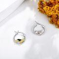 wholesale 925 Sterling Silver Wolf Hoop Earrings Gold Plated Minimalist s for Her-0-4