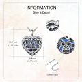 wholesale 925 Sterling Silver Owl Photo Locket Pendant Necklaces Gifts for Women-0-3