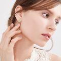 wholesale 925 Sterling Silver Heart Knot Earrings With Cz Stones-0-1