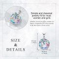 wholesale 925 Sterling Silver Pink Crystal Flamingo & Palm Tree Pendant Necklace-0-4