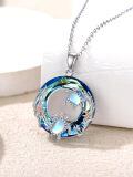 TOUPOP Sterling Silver Crystal Sea Turtle Necklace Gift For Women-0-1