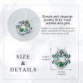 wholesale 925 Sterling Silver Green Moss Agate Dragonfly Pendant Necklace for Women s-0-5