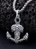 TOUPOP 925 Sterling Silver Anchor Pendant Ocean Sailor Necklace Gift for Men-0-4