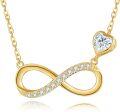 wholesale Gold Crescent Moon & Sun Charm Necklace 14K Yellow Gold Minimalist  for Her-0-1