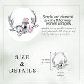 wholesale 925 Sterling Silver Koala Bear Hoop Earrings for Women Girls  2PC Set-0-4