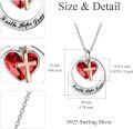 wholesale Sterling Silver Gold Faith Hope Love Cross Pendant Necklace w Austrian Crystal-0-15