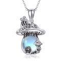 wholesale 925 Sterling Silver Moonstone Pendant - Enchanted Forest Themed  for Her-0-0