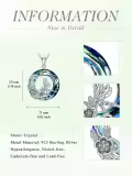 TOUPOP Sterling Silver Crystal Dragonfly Necklace Gift for Women-0-3