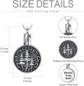 wholesale TOUPOP Oxidation Tree Of Life Urn Necklace For Ashes Cremation Jewelry For Ashes Memorial Jewelry Gift For Gilrs Women W/funnel Filler -0-4