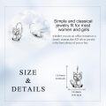 wholesale 925 Sterling Silver Fox Stud Earrings for Women Girls Animal  48x37mm-0-3