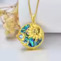 TOUPOP Sterling Silver Moon Star Necklace Sagittarius Zodiac Pendant Type9-0-4