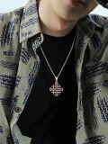 wholesale Jerusalem Cross Necklace For Men 925 Sterling Silver Silver Cross Pendant Faith Jewelry Protection Necklace Gift For Father Dad Son -0-4