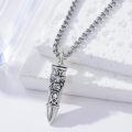 wholesale 925 Sterling Silver Marine Corps Cross Urn Necklace with Funnel and Chain - Mens Memorial Keepsake Jewelry-0-1