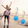 wholesale Sterling Silver Lapis Turquoise Larimar Opal Black Pearl Dangle Earrings-0-26