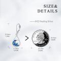 wholesale 925 Sterling Silver Teardrop Earrings Wholesale With Enamel Waves-0-4
