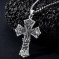 wholesale 925 Sterling Silver St Michael Cross Pendant Necklace Wholesale Religious Gift-0-3