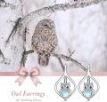 wholesale 925 Sterling Silver Pink Angel Wing Rabbit Hoop Earrings for Women Gifts-0-26