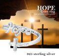 wholesale 925 Sterling Silver Christian Faith Ring Adjustable Religious Jewelry Valentine s Gift for Her-0-4