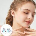 wholesale 925 Sterling Silver Hypoallergenic Cow Heart Stud Earrings - Cute Animal  for Women-0-4