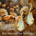 wholesale 925 Sterling Silver Opal Butterfly Drop Earrings-0-1