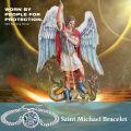 wholesale 925 Sterling Silver Saint Michael Protection Amulet Charm Bracelet  for Men Women-0-1