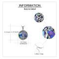 wholesale 925 Sterling Silver Abalone Shell Tree of Life Pendant Necklace for Women Christmas s-0-3